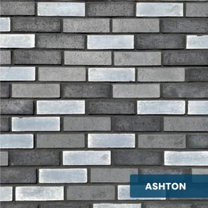 Close-up view of Innovative Stonecraft's Ashton Clean Brick, showcasing its contemporary and clean design.