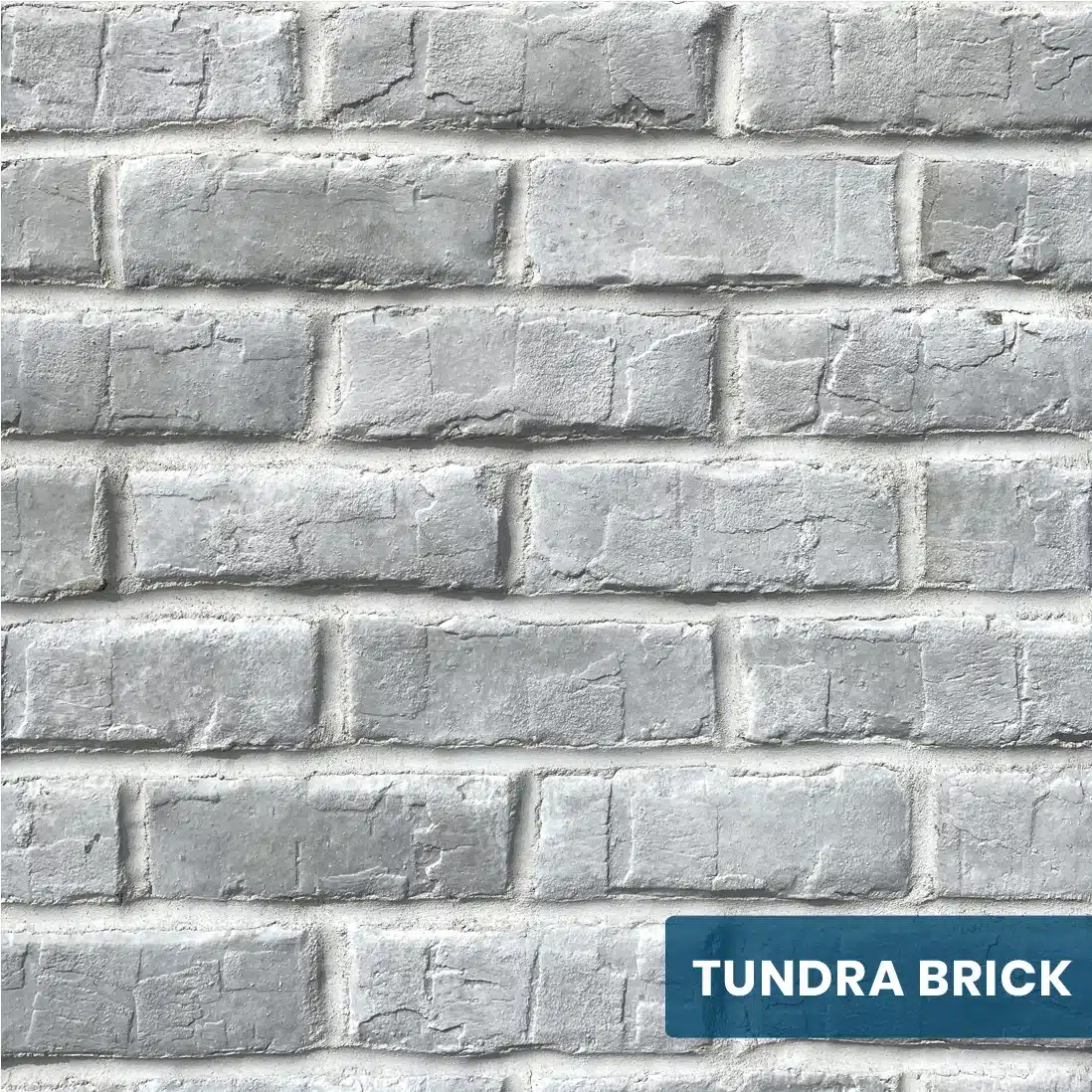 Close-up view of Innovative Stonecraft's Tundra Brick, highlighting its sleek and modern design