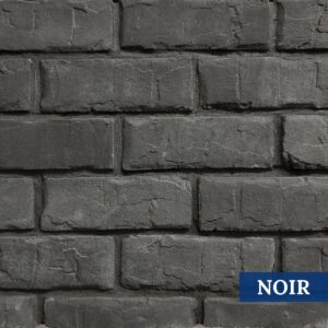 Sample Photo of Innovative Stoncraft's Noir Profile which displays a black hue. This profile is part of our Brick Collection.