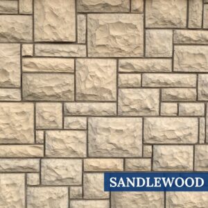 Sample Photo of Innovative Stoncraft's Sandlewood Profile which displays cream hues. This profile is part of our Castle Collection.