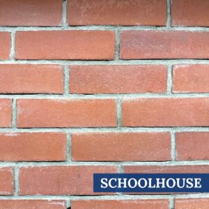 Close-up view of Innovative Stonecraft's Schoolhouse Clean Brick, showcasing its contemporary and clean design.