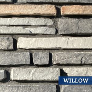 Sample Photo of Innovative Stoncraft's Willow Profile which displays a mix of rust, grey and white hues. This profile is part of our Desert Stone Collection.