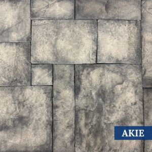 Sample Photo of Innovative Stoncraft's Akie Profile which displays grey and cream hues. This profile is part of our EU Castle Collection.